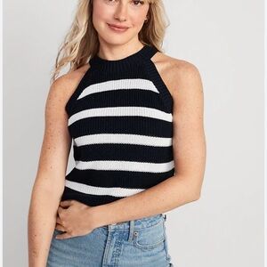 Old Navy Razorback Knitted Tank Striped